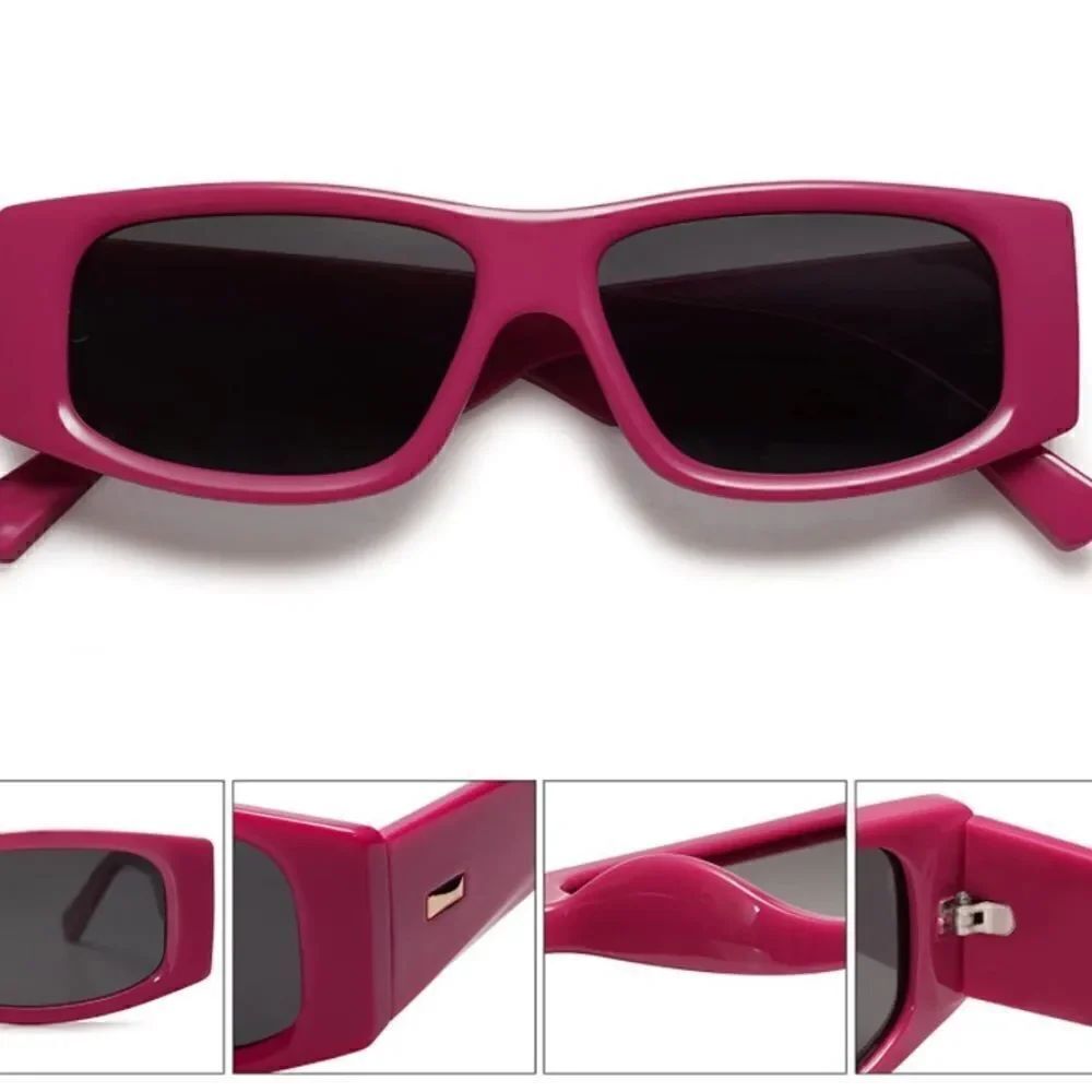 Retro Vintage Rectangular Sunglasses  - Picture 5 of 7
